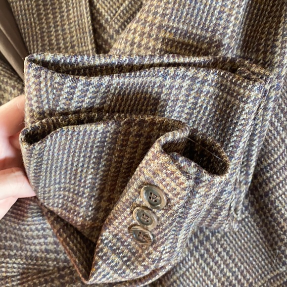 Vintage Wool Houndstooth Blazer - Picture 7 of 7
